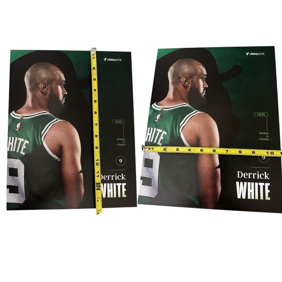 Boston Celtics v Atlanta Hawks 1/18/25 Lineup Roster Poster Derrick White - Picture 7 of 9